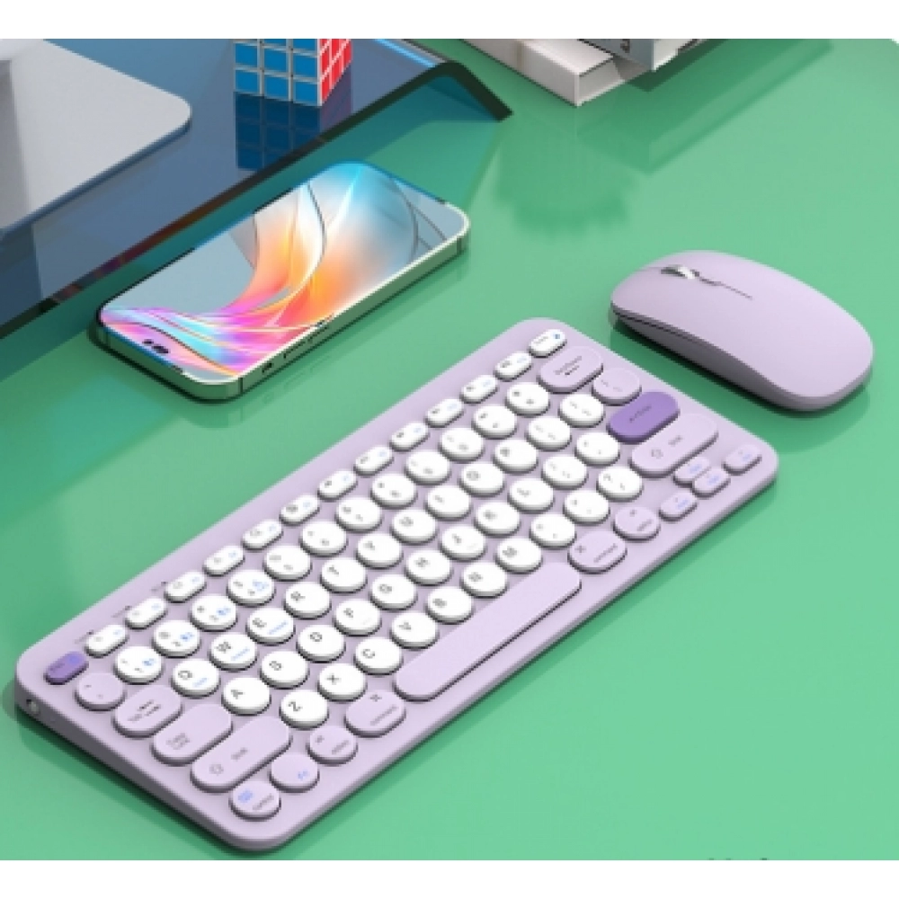 Spot dual-mode Bluetooth wireless keyboard and mouse set, silent charging laptop