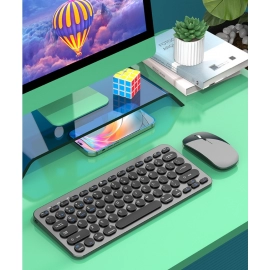 Spot dual-mode Bluetooth wireless keyboard and mouse set, silent charging laptop