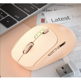 Battery display wireless Bluetooth dual-mode silent mouse Type-C charging tablet desktop laptop office