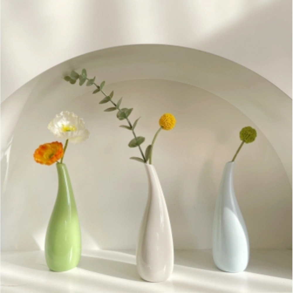 Ceramic vase transformed from kiln, simple and fashionable home decoration vase, living room dining table and countertop vase, small flower vase